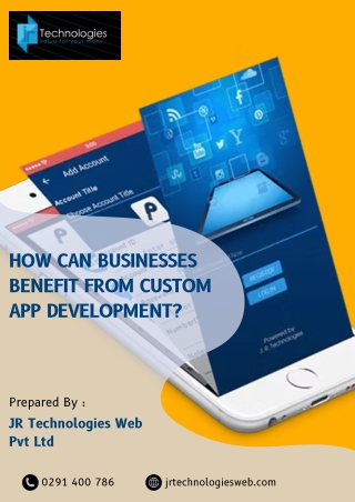 how can businesses benefit from custom