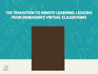 the transition to remote learning lessons