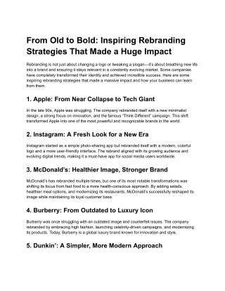 from old to bold inspiring rebranding strategies