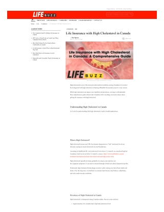 Financial Planning With High Cholesterol