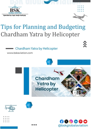 Tips for Planning and Budgeting Chardham Yatra by Helicopter