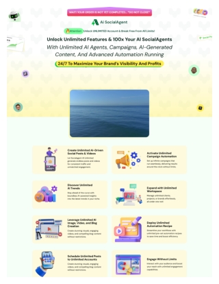 AISocialAgent Unlimited Monthly information