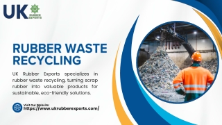 rubber waste recycling