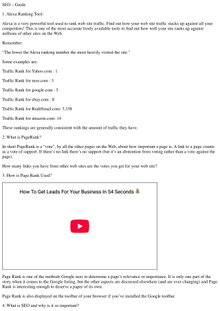 Seo guide