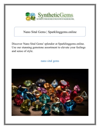 nano sital gems sparklinggems online