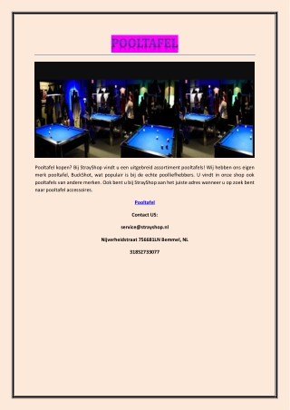 Pooltafel