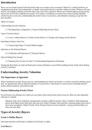 A Guide to Finding the Highest Paying Jewelry Buyers Near Me