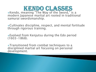 kendo classes