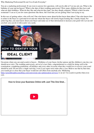 Why marketing professional do not use ecards everyday