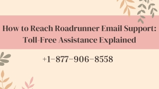 how to reach roadrunner email support toll free