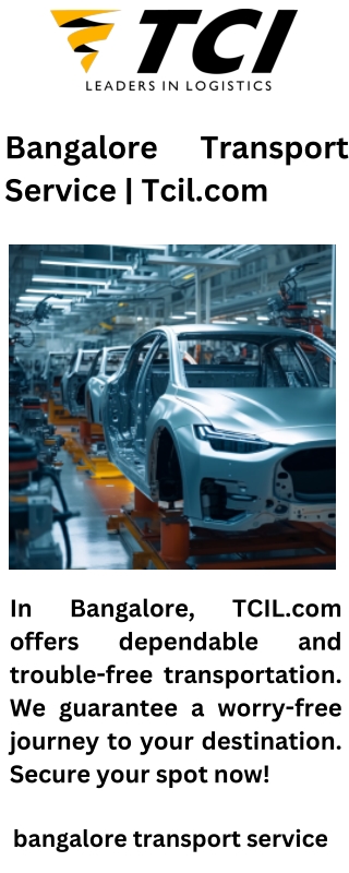 Bangalore Transport Service  Tcil.com