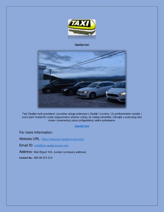 Opatija taxi