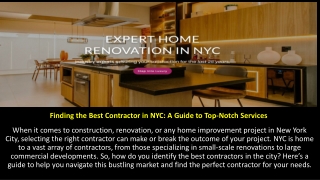 finding the best contractor in nyc a guide to top notch services