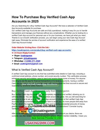 how to purchase buy verified cash app accounts
