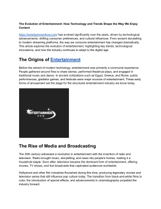 entertainmenthow.com