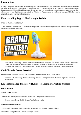 How to Measure Success with Your Digital Marketing Efforts in Dublin