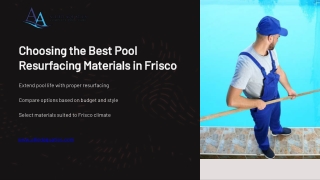 Choosing the Best Pool Resurfacing Materials in Frisco