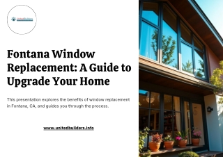 Fontana Window Replacement A Guide to Upgrade Your Home