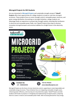 Microgrid Projects for Engineering Students