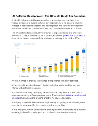 AI Software Development: The Ultimate Guide For Founders