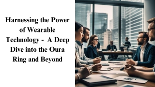 harnessing the power of wearable technology