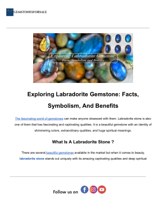 Exploring Labradorite Gemstone_ Facts, Symbolism, And Benefits.docx