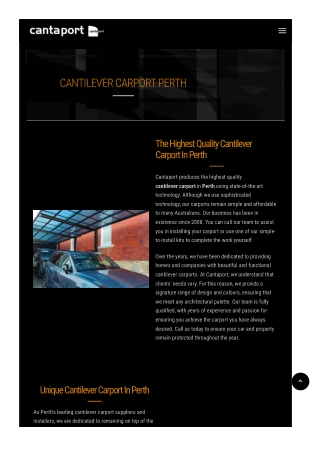 Cantilever Carport Perth