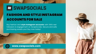 Fashion And Style Instagram accounts for sale
