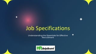 job specifications