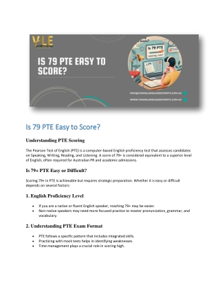 Is 79 PTE Easy to Score