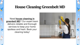 House Cleaning Greenbelt MD