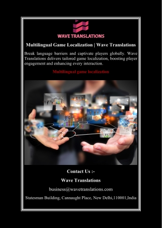 multilingual game localization wave translations