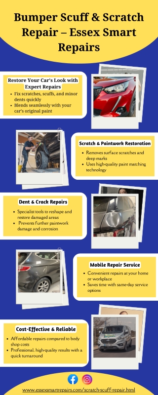 Bumper Scuff Repair Essex, Brentwood, Chelmsford  Scratch & Scuff Repairs