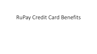 RuPay Credit Card Benefits – Rewards & UPI Integration
