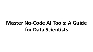 master no code ai tools a guide for data