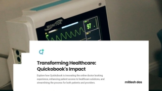 Quickobook Presentation on the Health care services provided  by us
