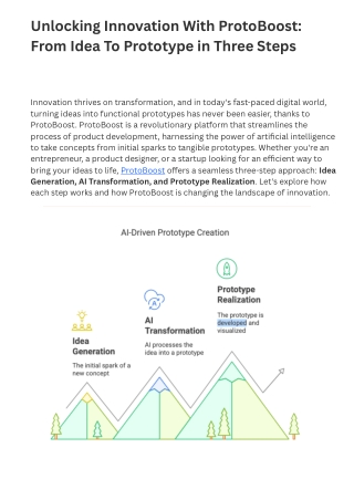 Unlocking Innovation With ProtoBoost - From Idea To Prototype in Three Steps