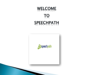 welcome to speechpath