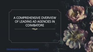 A Comprehensive Overview of Leading Ad Agencies in Coimbatore