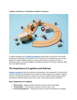 Logistics and Delivery_ The Backbone of Modern Commerce