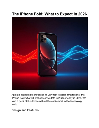 The iPhone Fold_ What to Expect in 2026