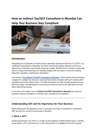 How an Indirect Tax_GST Consultant in Mumbai Can Help Your Business Stay Compliant (1)
