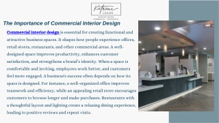 Transform Your Business with Expert Commercial Interior Designers