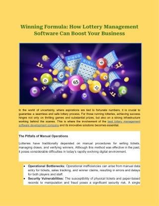 Winning Formula_ How Lottery Management Software Can Boost Your Business