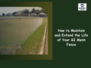 GI Mesh Fence Maintenance Tips – Prevent Rust & Extend Lifespan