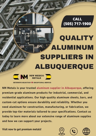 Quality Aluminum Suppliers in Albuquerque