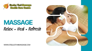 Massage: Therapeutic Healing at Steeles Avenue West