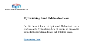flyttst dning lund malmotvatt com