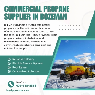 big sky propane is a trusted commercial propane