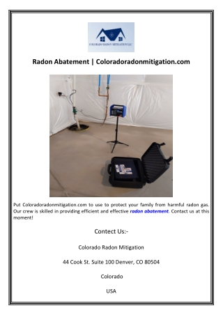 radon abatement coloradoradonmitigation com